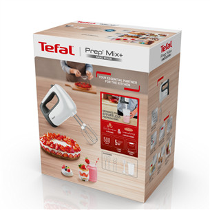 Tefal Prep'Mix+, 500 W, white/grey - Hand mixer Item - HT461138