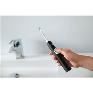 Elektrinis dantų šepetėlis Philips Sonicare ProtectiveClean 4300, juodas   Prekė-HX6800/63