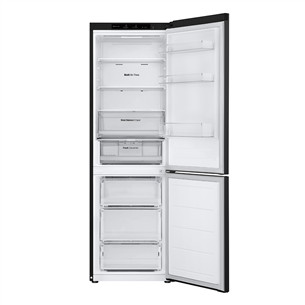 LG, No Frost, 344 L, aukštis 186 cm, juodas - Šaldytuvas