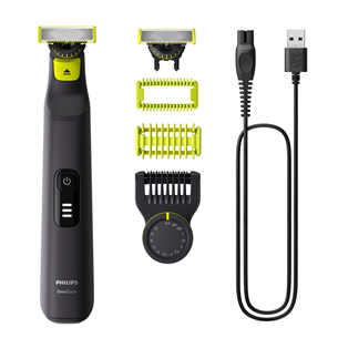 Kūno ir barzdos skustuvas Philips OneBladePro 360 Face + body, juodas Prekė-QP6542/15 QP6542/15