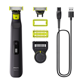 Kūno ir barzdos skustuvas Philips OneBladePro 360 Face + body, juodas Prekė-QP6542/15