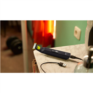 Philips OneBladePro 360 Veidui + kūnui, juodas - Kūno ir barzdos skustuvas