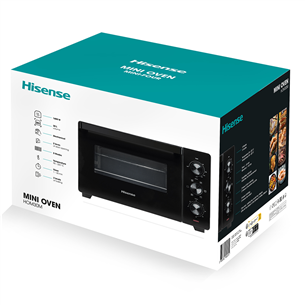 Hisense, 30 L, 1600 W, juoda - Mini orkaitė Prekė-HOM30M