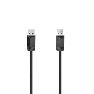 Hama USB-A cable, 5 Gbit/s, 1,5 m, juodas - Laidas 00200624