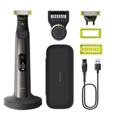 Kūno ir barzdos skustuvas Philips OneBlade Pro 360 Face + body, pilkas   Prekė-QP6652/61