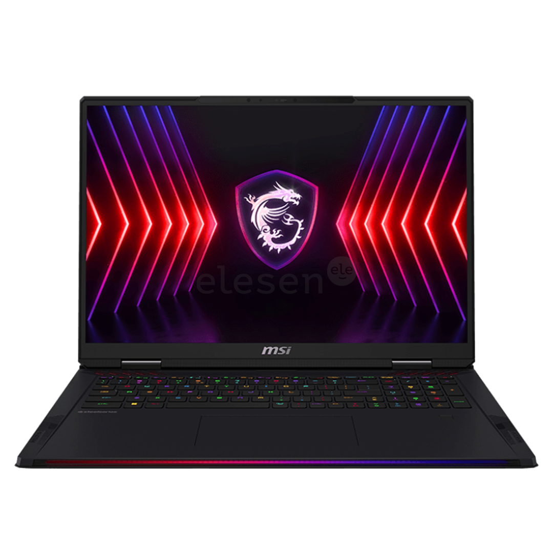 Nešiojamas kompiuteris MSI Raider 18 HX A14V 20th Anniversary Bundle, 18'', 120 Hz, UHD+, Mini LED, i9, 32 GB, 1 TB, RTX 4070, juodas  Prekė-RDR18HX-A14VGG-005NL