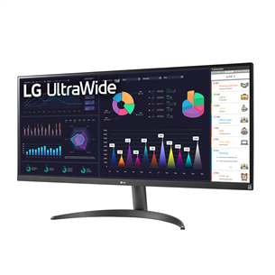 LG WQ500 UltraWide, 34'', 100 Hz, FHD, IPS, black - Monitor