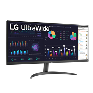 LG WQ500 UltraWide, 34'', 100 Hz, FHD, IPS, black - Monitor