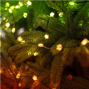 Twinkly Candies Stars, RGB, 200 LED, USB-C, 12 m, žalias laidas - Išmanioji girlianda