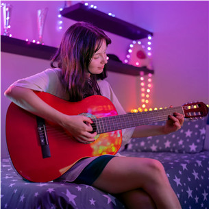 Twinkly Candies Stars, RGB, 200 LED, USB-C, 12 m, žalias laidas - Išmanioji girlianda