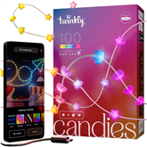 Twinkly Candies Stars, RGB, 100 LED, USB-C, 6 m, clear wire - Smart Lights