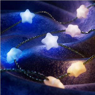 Twinkly Candies Stars, RGB, 100 LED, USB-C, 6 m, skaidrus laidas – Išmanioji girlianda Prekė-TWKS100RGB-T