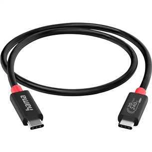 Hama USB-C/USB-C, USB 4.0, 20 Gbit/s, 5 A, 240 W, 2 m - Laidas 00200788