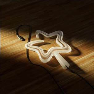 Twinkly Tree Topper, RGB, 76 LED, USB-C, balta, - Išmanioji Kalėdų eglutės dekoracija Prekė-TWTT030SPP-GUSB