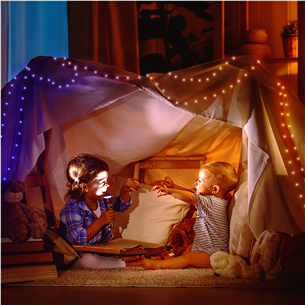 Twinkly Dots, 200 LED, IP20, 10 m, skaidri – Išmanioji lempučių girlianda Prekė-TWD200STP-TEU