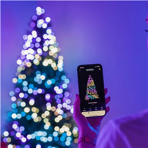 Twinkly Strings 750 (Multicolor edition), 750 LED, 60 m, IP44, juoda - Išmanioji girlianda
