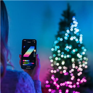 Twinkly Strings 750 (Multicolor edition), 750 LED, 60 m, IP44, juoda - Išmanioji girlianda