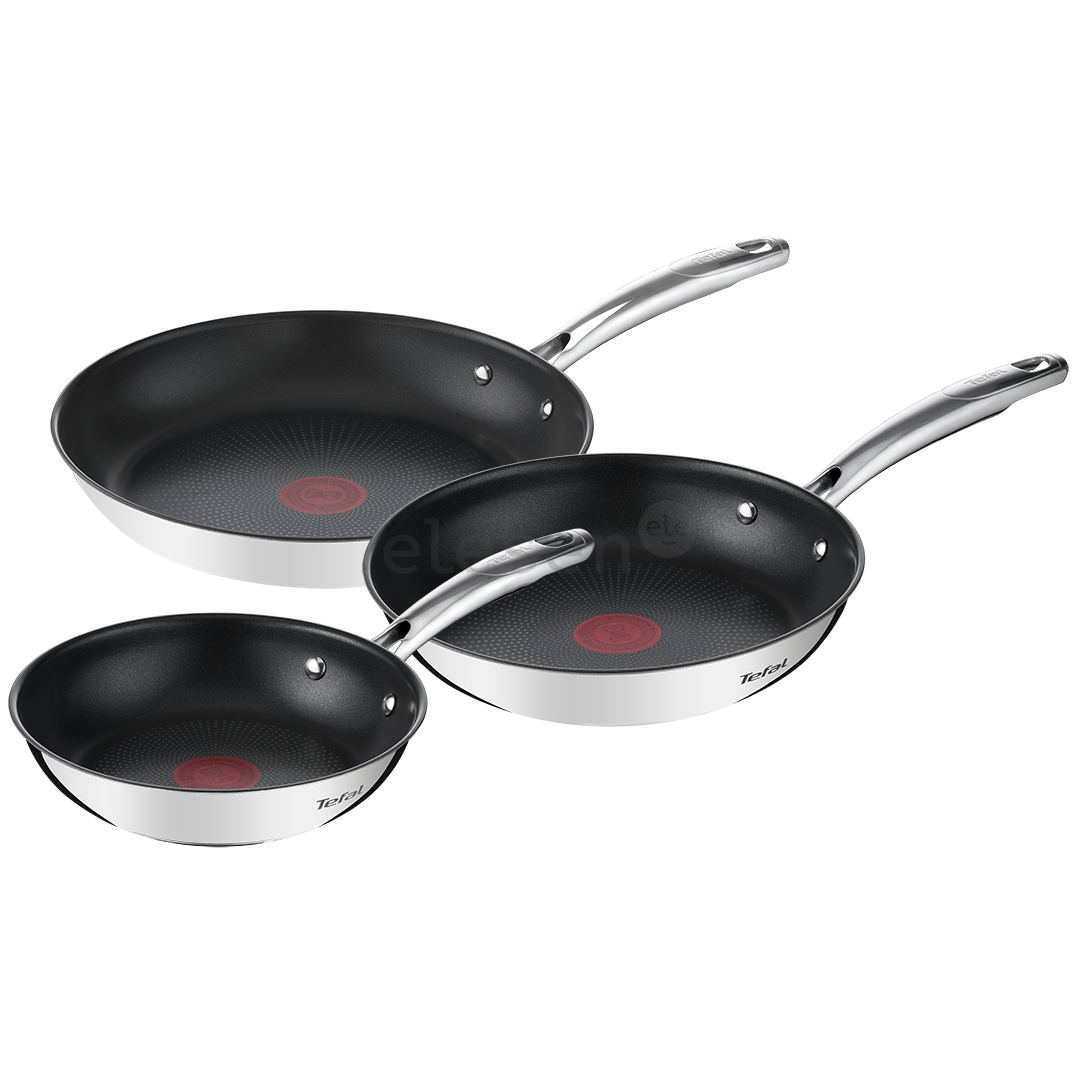 Keptuvių rinkinys Tefal Duetto+, 20/24/28 cm, 3 vnt rinkinys, nerūdijantis plienas    Prekė-G732S334