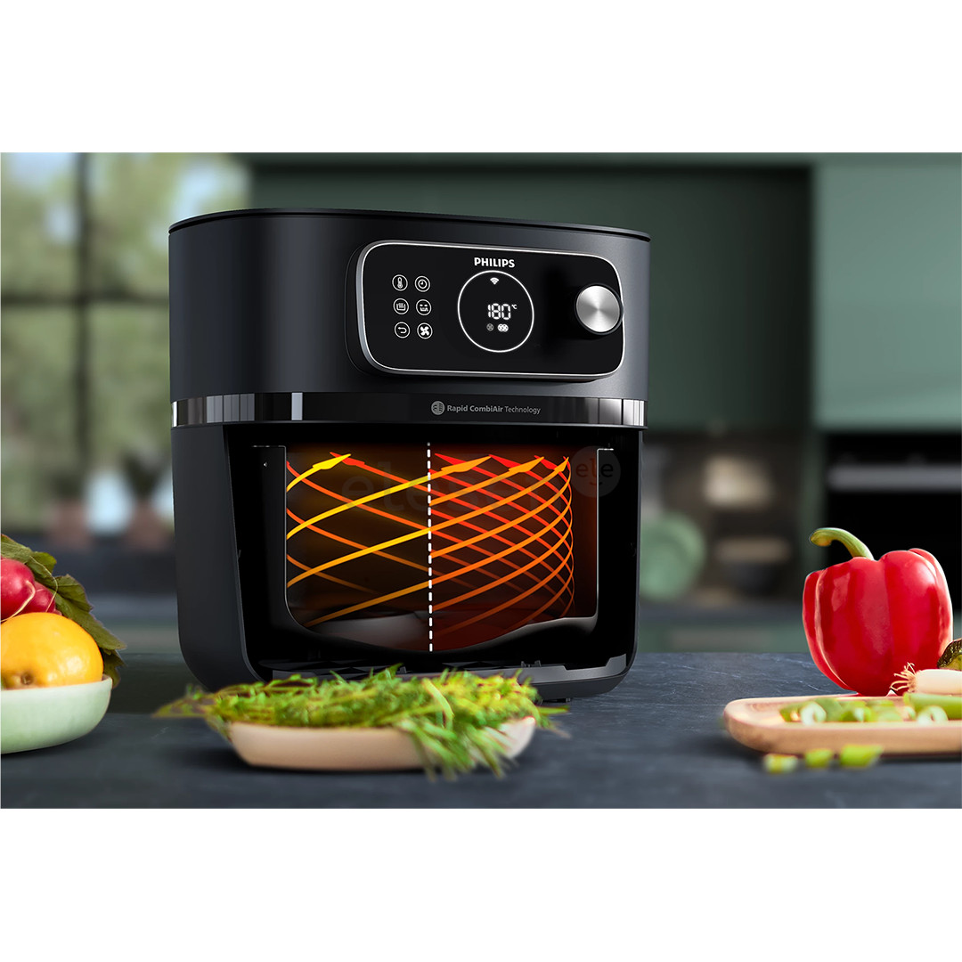 Philips Airfryer Combi XXL Connected, 8,3 L, 2200 W, juoda - Karšto oro gruzdintuvė