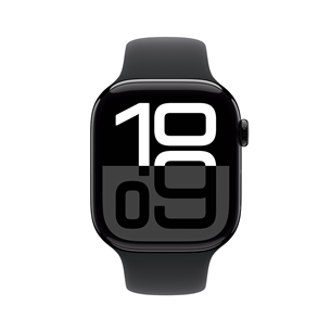 Išmanusis laikrodis Apple Watch Series 10 GPS, 46 mm, sport band, M/L, jet black aluminium / black   Prekė-MWWQ3ET/A