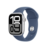 Išmanusis laikrodis Apple Watch Series 10 GPS + Cellular, 42 mm, sport band, S/M, silver aluminium / denim Prekė-MWX33ET/A