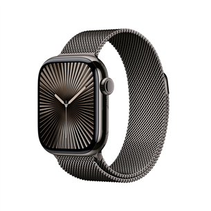 Išmanusis telefonas Apple Watch Series 10 GPS + Cellular, 42 mm, Milanese loop, slate titanium / slate  Prekė-MX053ET/A MX053ET/A