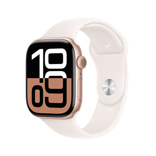 Išmanusis laikrodis Apple Watch Series 10 GPS + Cellular, 46 mm, sport band, M/L, rose gold aluminium / blush  Prekė-MWY73ET/A MWY73ET/A