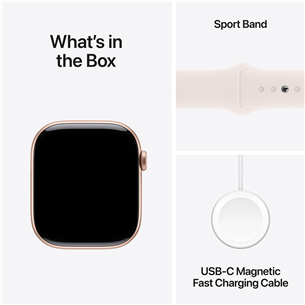Išmanusis laikrodis Apple Watch Series 10 GPS + Cellular, 46 mm, sport band, M/L, rose gold aluminium / blush  Prekė-MWY73ET/A