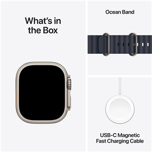 Išmanusis laikrodis Apple Watch Ultra 2, 49 mm, Ocean Band, navy  Prekė-MX4D3EL/A