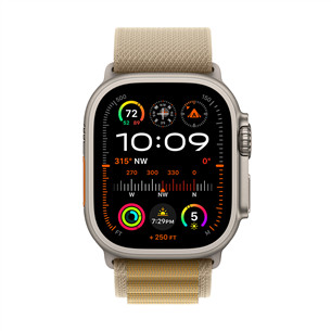Apple Watch Ultra 2, 49 мм, Alpine Loop, Medium, коричневый - Смарт-часы