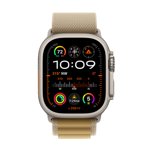 Išmanusis laikrodis Apple Watch Ultra 2, 49 mm, Alpine Loop, Medium, tan   Prekė-MX4F3EL/A