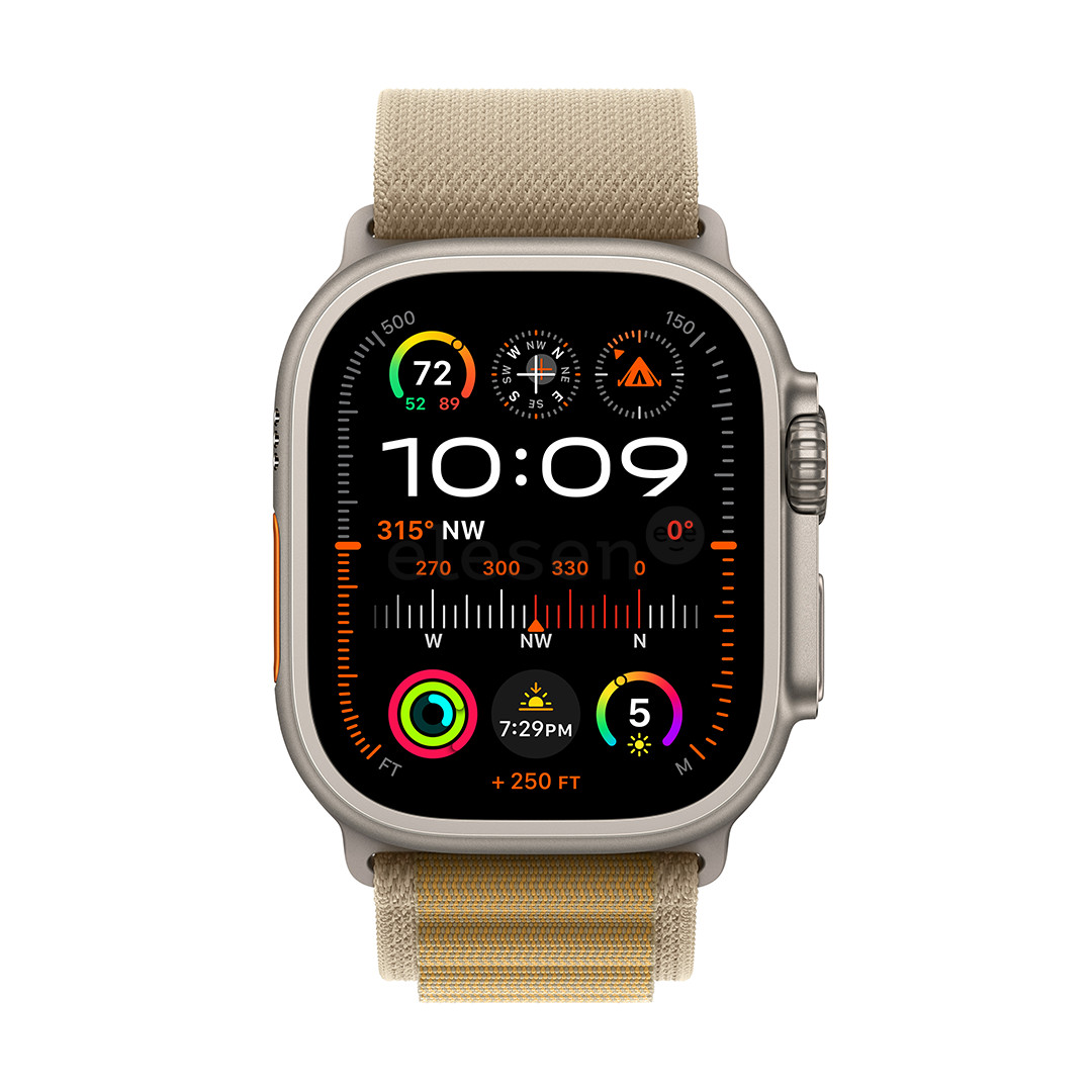Apple Watch Ultra 2, 49 мм, Alpine Loop, Medium, коричневый - Смарт-часы