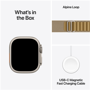 Išmanusis laikrodis Apple Watch Ultra 2, 49 mm, Alpine Loop, Medium, tan   Prekė-MX4F3EL/A