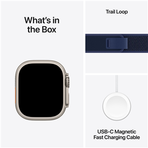 Išmanusis laikrodis Apple Watch Ultra 2, 49 mm, Trail Loop, M/L, mėlynas  Prekė-MX4L3EL/A