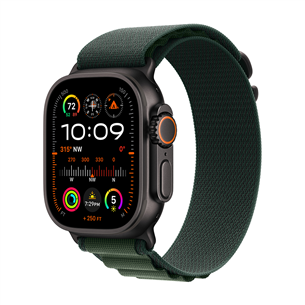 Išmanusis laikrodis Apple Watch Ultra 2, 49 mm, Alpine Loop, Medium, black titanium / dark green   Prekė-MX4R3EL/A MX4R3EL/A