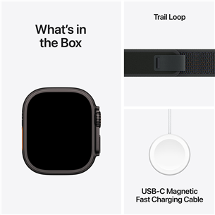 Išmanusis laikrodis Apple Watch Ultra 2, 49 mm, Trail Loop, M/L, black titanium / black  Prekė-MX4V3EL/A