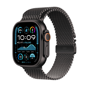 Išmanusis laikrodis Apple Watch Ultra 2, 49 mm, Titanium Milanese Loop, Large, black titanium / black  Prekė-MX5V3EL/A MX5V3EL/A