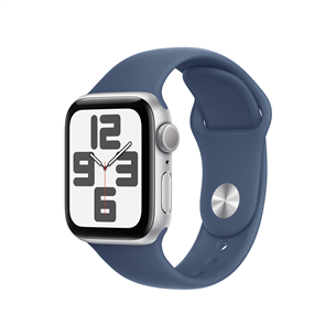 Išmanusis laikrodis Apple Watch SE, 40 mm, GPS, sport band, S/M, silver aluminium / denim  Prekė-MXEC3ET/A MXEC3ET/A