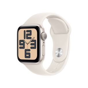 Išmanusis laikrodis Apple Watch SE, 40 mm, GPS, sport band, S/M, starlight aluminium / starlight  Prekė-MXEF3ET/A MXEF3ET/A