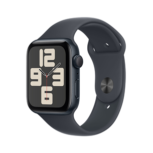 Išmanusis laikrodis Apple Watch SE, 44 mm, GPS, sport band, M/L, midnight aluminium / midnight   Prekė-MXEK3ET/A MXEK3ET/A