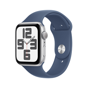 Išmanusis laikrodis Apple Watch SE, 44 mm, GPS, sport band, M/L, silver aluminium / denim  Prekė-MXER3ET/A MXER3ET/A
