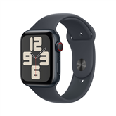 Išmanusis laikrodis Apple Watch SE, 44 mm, GPS + Cellular, sport band, M/L, midnight aluminium / midnight Prekė-MXGM3ET/A