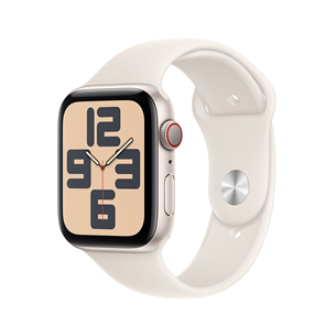 Išmanusis laikrodis Apple Watch SE, 44 mm, GPS + Cellular, sport band, S/M, starlight aluminium / starlight  Prekė-MXGT3ET/A MXGT3ET/A