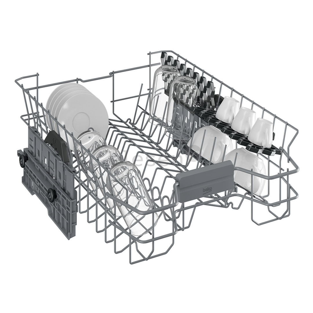 Beko, 10 комплектов посуды, серебристый - Отдельностоящая посудомоечная машина