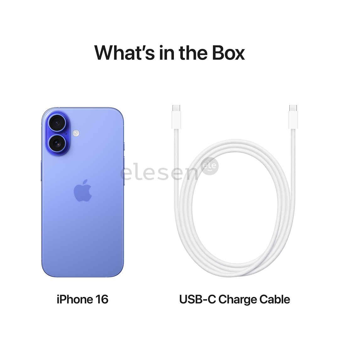 Apple iPhone 16, 256 GB, ultramarino mėlynas - Išmanusis telefonas