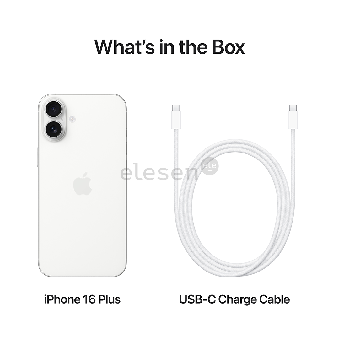 Išmanusis telefonas Apple iPhone 16 Plus, 128 GB, white Prekė-MXVV3HX/A