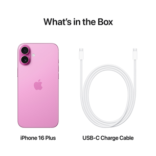 Apple iPhone 16 Plus, 256 GB, rožinis - Išmanusis telefonas