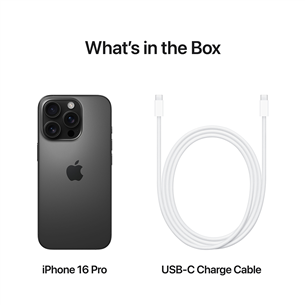 Išmanusis telefonas Apple iPhone 16 Pro, 1 TB, black titanium   Prekė-MYNR3HX/A