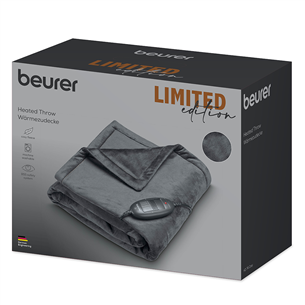 Šildanti paklodė  Beurer HD 74 Cosy Limited Edition, 150 x 130 cm, juoda    Prekė-HD74LE24