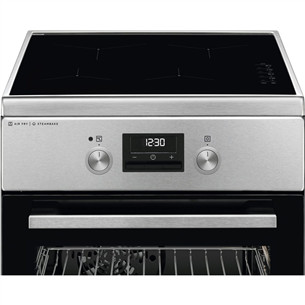 AEG 6000 Series SteamBake, 58 л, ширина 50 см, нерж. сталь - Индукционная плита с электрической духовкой